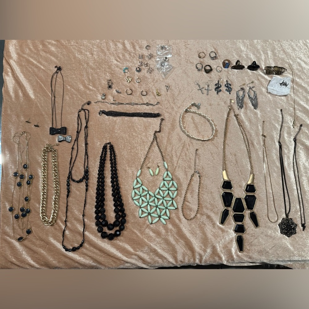 HUGE Statement Jewelry Bundle 💎 Necklaces, Rings, Earrings | 30+ Pieces
